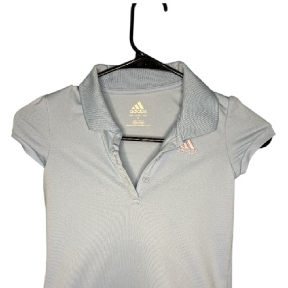Adidas Sky Blue Polo Dress with Soft Pink Accents - Picture 2 of 6